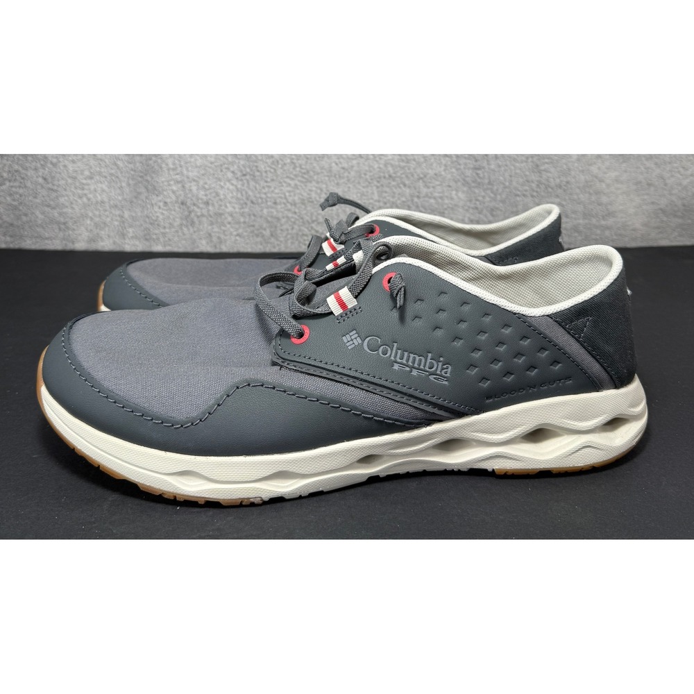 Columbia PFG Blood 'n Guts Shoes Mens 13 Gray Fishing Boat‎ Sneakers BM9625-028